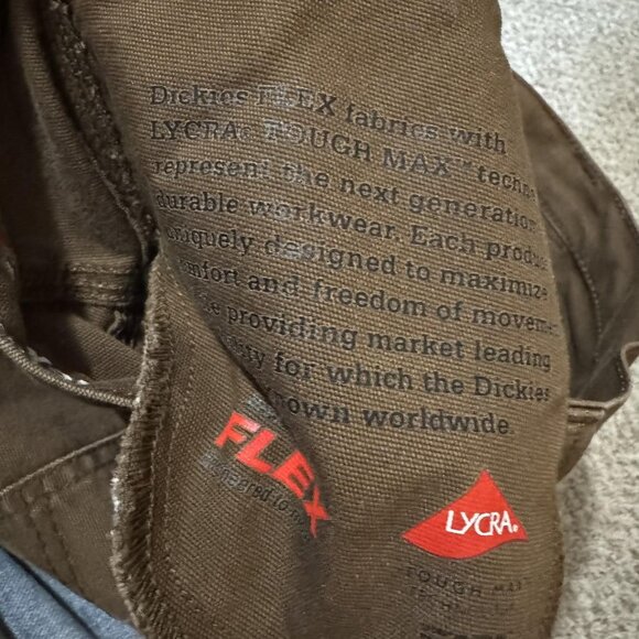 Dickies Flex Tough Max Pants Mens 32x30 Brown Relaxed Fit Work Cargo Utility - Picture 6 of 12